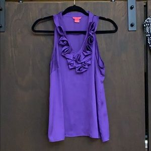 Purple Sunny Leigh polyester blouse.